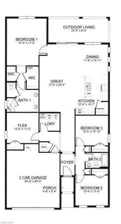 Lindsford, 2974 Royal Gardens Ave, Fort Myers, Florida 33916, image 1