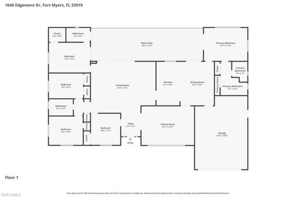 Edgemere Park, 1040 Edgemere Dr, Fort Myers, Florida 33919, image 1