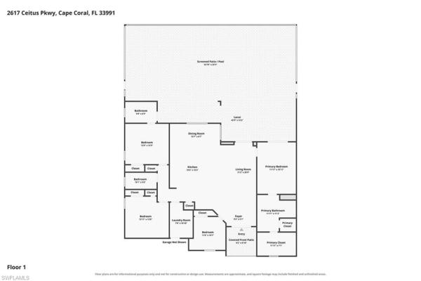 Cape Coral Residential, 2617 Ceitus Pkwy, Cape Coral, Florida 33991, image 1