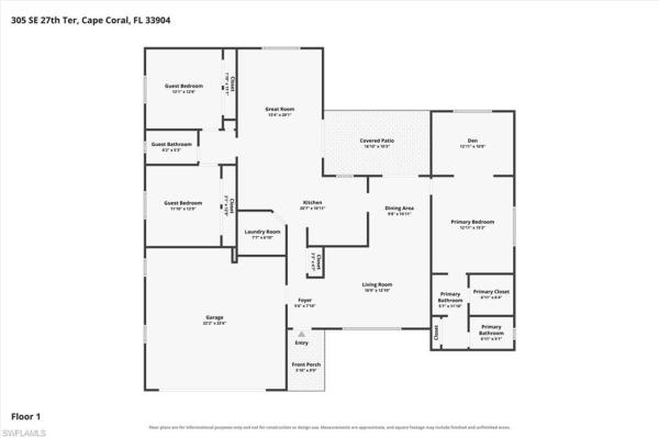Cape Coral Residential, 305 27th Ter, Cape Coral, Florida 33904, image 1