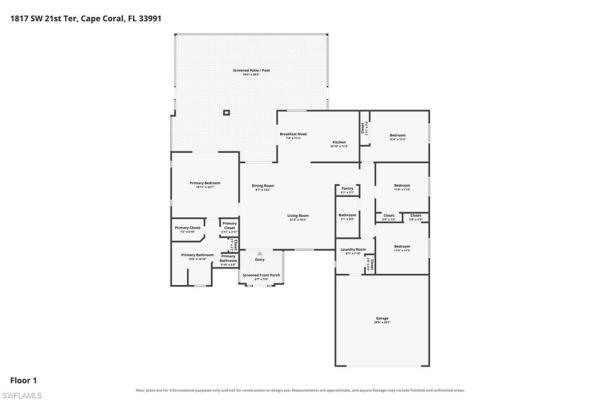 Cape Coral Residential, 1817 21st Ter, Cape Coral, Florida 33991, image 1