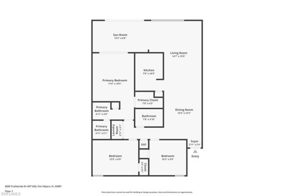 Greenbriar Village, 5830 Trailwinds Dr #823, Fort Myers, Florida 33907, image 1