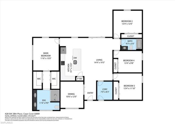 Cape Coral Residential, 428 28th Pl, Cape Coral, Florida 33991, image 2