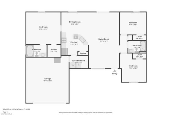 Lehigh Acres Residential, 3604 SW 27th St, Lehigh Acres, Florida 33976, image 1