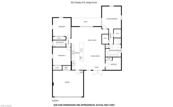 Lehigh Acres Residential, 852 Chipley St E #, Lehigh Acres, Florida 33974, image 1