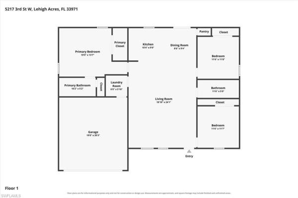 Lehigh Acres Residential, 5217 W 3rd St, Lehigh Acres, Florida 33971, image 1