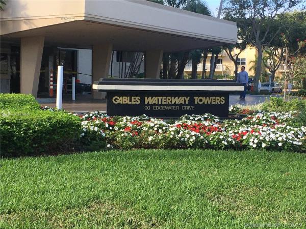 Gables Waterway Towers, 90 Edgewater Dr #306, Coral Gables, Florida 33133, image 2