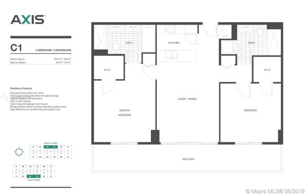 Axis On Brickell South, 79 SW 12th St #1804-S, Miami, Florida 33130, image 2