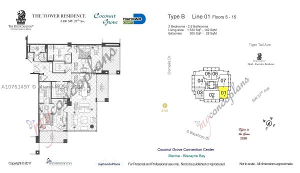 The Ritz-Carlton Tower Residences, 3400 SW 27th Ave #501, Miami, Florida 33133, image 2