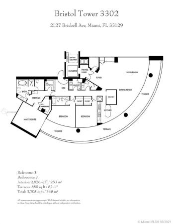 Bristol Tower, 2127 Brickell Ave #3302, Miami, Florida 33129, image 2