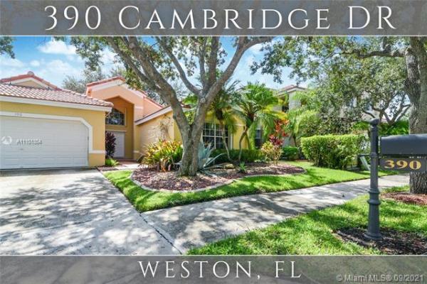 Cambridge Lake, 390 Cambridge Dr, Weston, Florida 33326, image 1