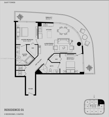 Brickell Heights East, 45 SW 9th St #4001, Miami, Florida 33130, image 2