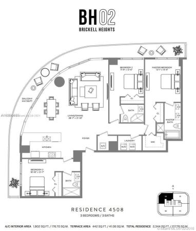 Brickell Heights West, 55 SW 9th St #4508, Miami, Florida 33130, image 2