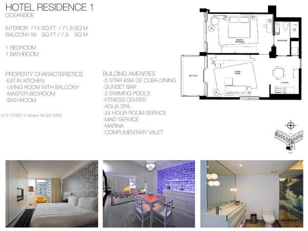 Mondrian South Beach, 1100 West Ave #714, Miami Beach, Florida 33139, image 1
