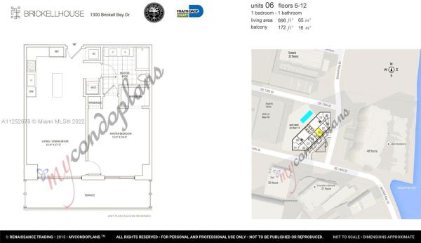 Brickell House, 1300 Brickell Bay Dr #706, Miami, Florida 33131, image 2