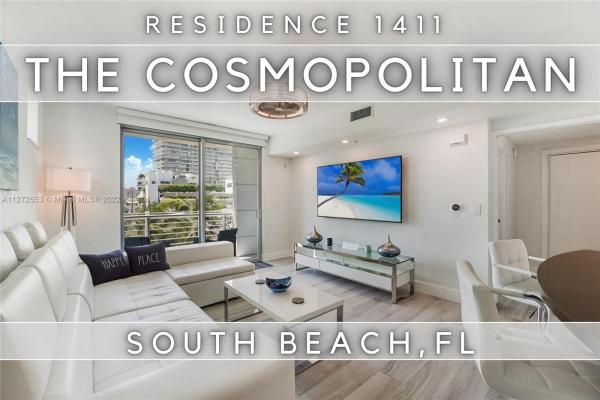 The Cosmopolitan Residences On South Beach, 110 Washington Ave #1411, Miami Beach, Florida 33139, image 1
