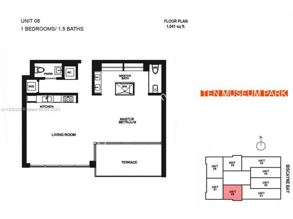 Ten Museum Park Residential, 1040 Biscayne Blvd #2008, Miami, Florida 33132, image 1