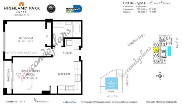 Highland Park Lofts, 1350 NW 8th Ct #BB-5, Miami, Florida 33136, image 2
