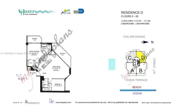 St Tropez Ocean, 7330 Ocean Ter #6-D, Miami Beach, Florida 33141, image 3