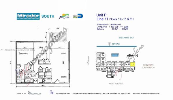 Mirador South 1000, 1000 West Ave #811, Miami Beach, Florida 33139, image 3