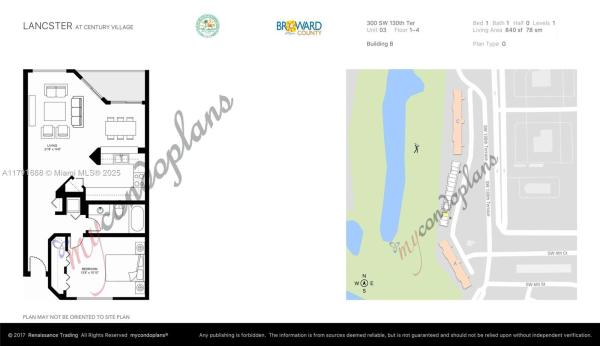 Lancaster At Century Village, 300 SW 130th Ter #203B, Pembroke Pines, Florida 33027, image 2