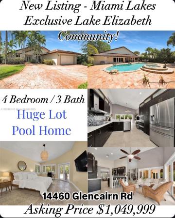 Lake Elizabeth, 14460 Glencairn Rd, Miami Lakes, Florida 33016, image 1