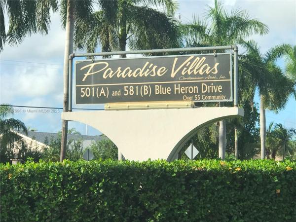 Paradise Villas, 581 Blue Heron Dr #122-B, Hallandale Beach, Florida 33009, image 1