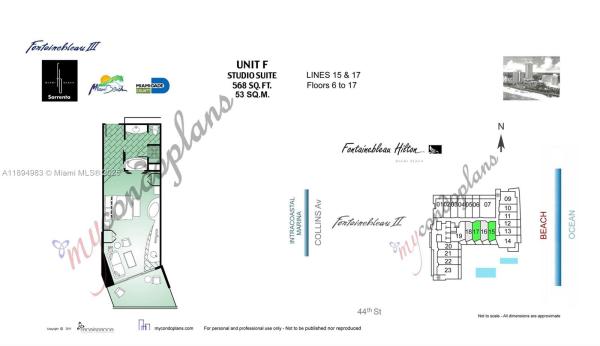 Sorrento Tower, 4391 Collins Ave #1717, Miami Beach, Florida 33140, image 2