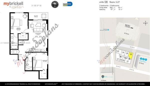 MyBrickell, 31 SE 6th St #2508, Miami, Florida 33131, image 1