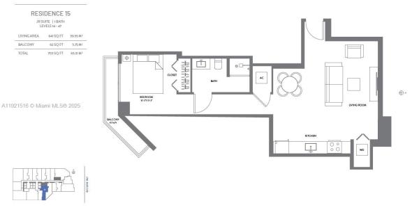 The Elser Hotel & Residences, 398 NE 5th St #2215, Miami, Florida 33132, image 2