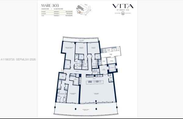 Vita At Grove Isle, 5 Grove Isle Dr #M303, Miami, Florida 33133, image 1