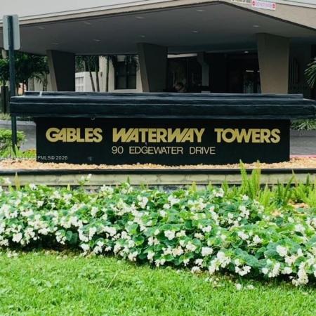 Gables Waterway Towers, 90 Edgewater Dr #606, Coral Gables, Florida 33133, image 1