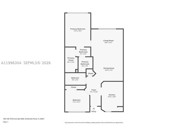 Falmouth At Century Village, 1651 SW 127th Ave #305A, Pembroke Pines, Florida 33027, image 1