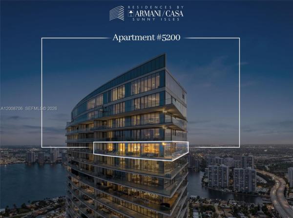 Residences By Armani Casa, 18975 Collins Ave #5200, Sunny Isles Beach, Florida 33160, image 1