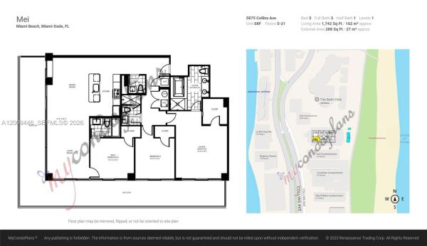 Mei, 5875 Collins Ave #708, Miami Beach, Florida 33140, image 1