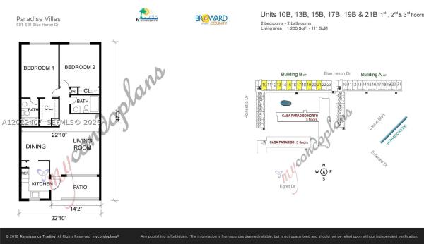Paradise Villas, 581 Blue Heron Dr #315-B, Hallandale Beach, Florida 33009, image 2