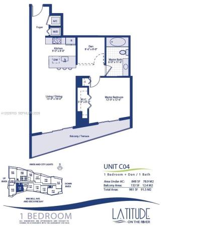 Latitude On The River, 185 SW 7th St #2504, Miami, Florida 33130, image 1