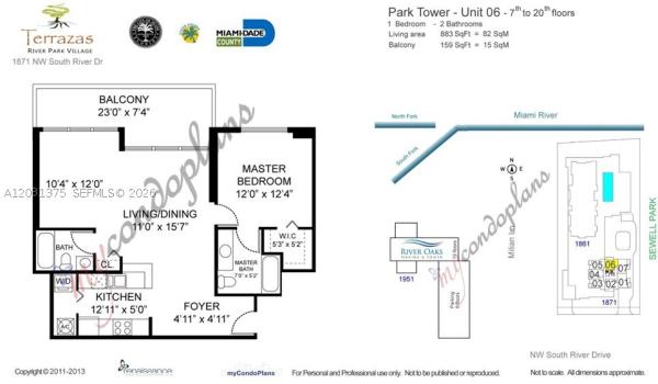 Terrazas Riverpark Village, 1871 NW South River Dr #1606, Miami, Florida 33125, image 2