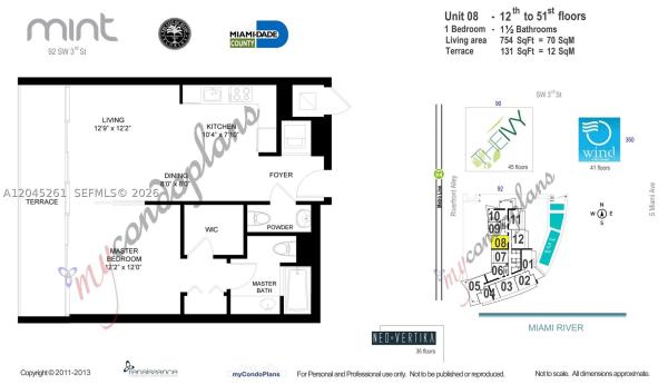 Mint At Riverfront, 92 SW 3rd St #3608, Miami, Florida 33130, image 1
