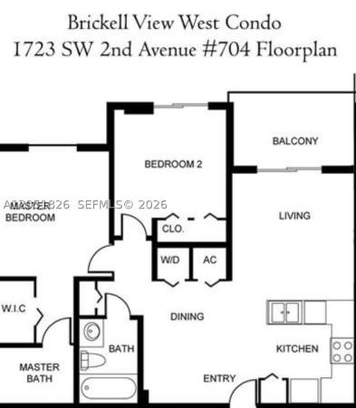 Brickell View West, 1723 SW 2nd Ave #704, Miami, Florida 33129, image 3