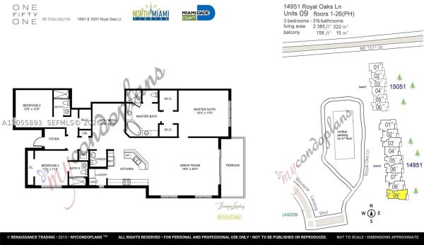 One Fifty One At Biscayne, 14951 Royal Oaks Ln #409, North Miami, Florida 33181, image 2