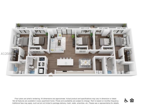 Grove Central Residences, 2750 SW 27th Ter #1408, Miami, Florida 33133, image 3