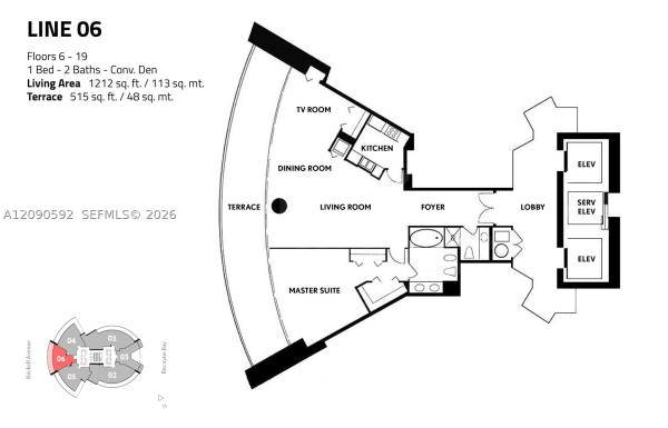 Bristol Tower, 2127 SE Brickell Ave #1406, Miami, Florida 33129, image 2