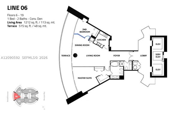 Bristol Tower, 2127 SE Brickell Ave #1406, Miami, Florida 33129, image 1