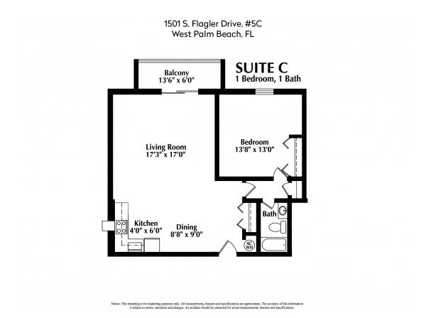 Norton Park Place, 1501 S Flagler Dr #5C, West Palm Beach, Florida 33401, image 3