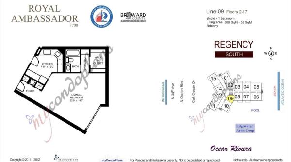 Royal Ambassador, 3700 Galt Ocean Dr #209, Fort Lauderdale, Florida 33308, image 3
