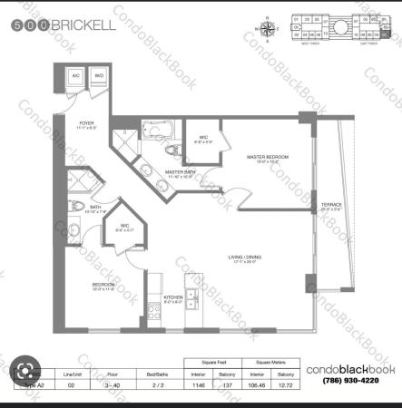 500 Brickell West, 55 SE 6th St #4007, Miami, Florida 33131, image 3