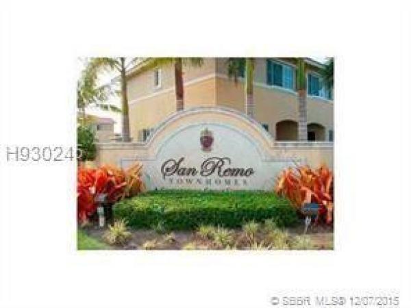 San Remo Townhomes, 6056 SW 19th St, North Lauderdale, Florida 33068, image 1