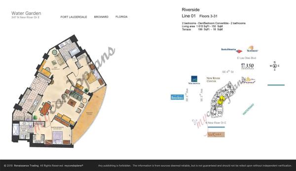 WaterGarden, 347 N New River Dr E #2201, Fort Lauderdale, Florida 33301, image 1