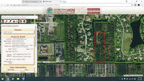 Palm Beach Farms, 15250 Persimmon Ave, Delray Beach, Florida 33446, image 2